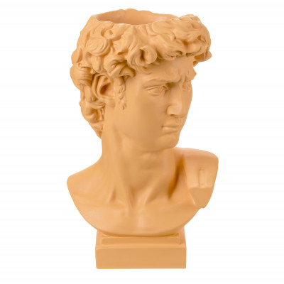 Bongelli Preziosi Testa di uomo David con vaso in stile moderno in varie colorazioni Colore: Arancione