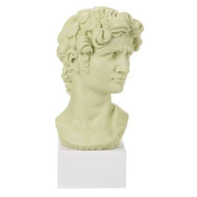 Bongelli Preziosi Busto di David piccolo in stile moderno in varie colorazioni con base Colore: Verde