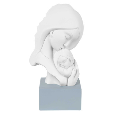 Bongelli Preziosi Scultura da tavolo con base in marmorino raffigurazione della maternità Colore: Carta da Zucchero