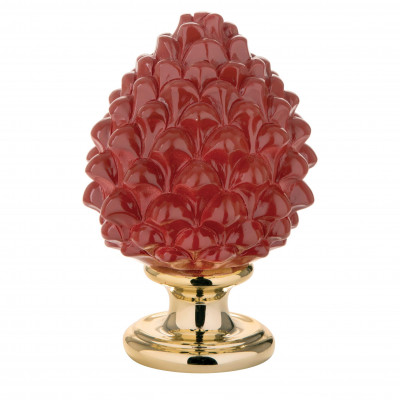 Bongelli Preziosi - Pigna siciliana portafortuna decorata a mano portafortuna media - Colore: Rosso - SKU: ME1599/2RS