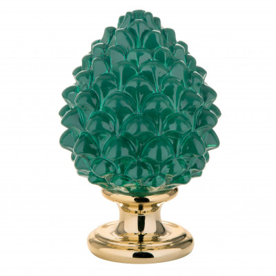 Bongelli Preziosi - Pigna siciliana portafortuna decorata a mano portafortuna media - Colore: Verde - SKU: ME1599/2V
