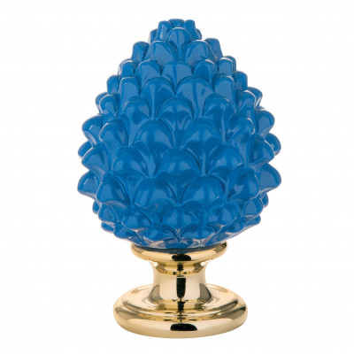 Bongelli Preziosi - Pigna siciliana portafortuna decorata a mano portafortuna media - Colore: Blu - SKU: ME1599/2BL