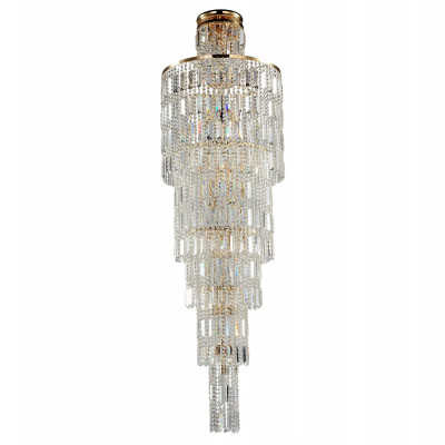 Maytoni - Niagara - Lampadario per interni con cristalli e struttura in metallo - Colore: Oro - 16 Lampadine E14 60W - IP20 - SKU: DIA003-PT50-G