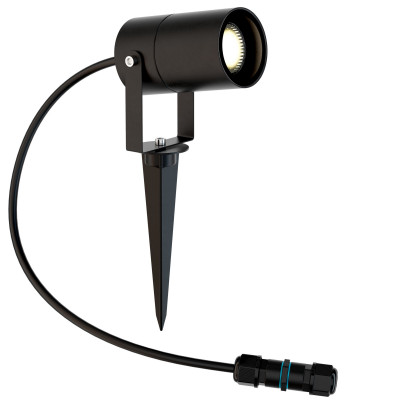 Maytoni - Scope - Illuminazione da terra per esterno con diffusore dal design moderno - Colore: Nero - 1 Lampadina GU10 20W - 65 - SKU: O025FL-01B