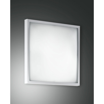 Fabas Luce - Osaka - Plafoniera media in metallo con diffusore in vetro a risparmio energetico - 2 Lampadine E27 42W - IP20 - SKU: 2867-61