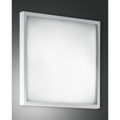 Fabas Luce - Osaka - Plafoniera grande in metallo con diffusore in vetro a risparmio energetico - 3 Lampadine E27 42W - IP20 - SKU: 2867-66
