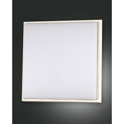 Fabas Luce Desdy Plafoniera grande a LED per esterno struttura in alluminio dal design moderno Colore: Bianco