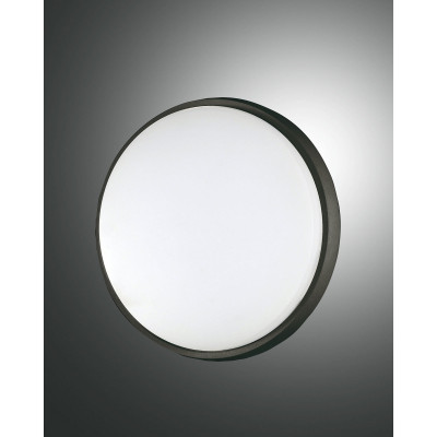 Fabas Luce Olly Lampada a soffitto a LED per esterno con struttura moderna in alluminio Colore: Nero