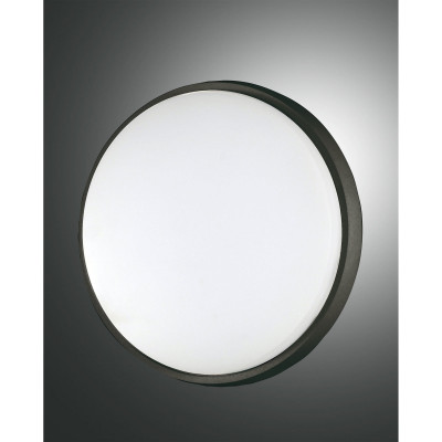 Fabas Luce Olly Lampada a soffitto a LED per esterno struttura in alluminio dal design moderno Colore: Nero