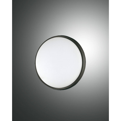 Fabas Luce Olly Lampada a soffitto a LED per esterno con struttura in alluminio design moderno Colore: Nero
