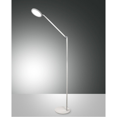 Fabas Luce Regina Piantana moderna orientabile a LED dimmerabile con struttura in metallo Colore: Bianco