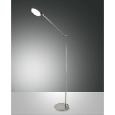 Fabas Luce Regina Piantana moderna orientabile a LED dimmerabile con struttura in metallo Colore: Alluminio