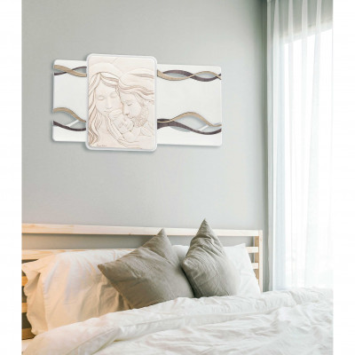 Bongelli Preziosi - Capezzale piccolo da camera da letto con sacra famiglia in stile moderno - SKU: ME1620/1