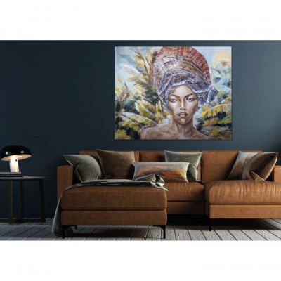 Agave - Dipinti figurativo dipinto a mano su tela "La Mia Africa" 150x120 - SKU: AG100028