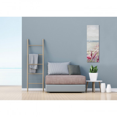 Agave - Dipinto verticale con paesaggio su tela 30x90 "Primavera Sul Mare" - SKU: AG100037