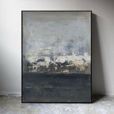 Agave - Quadro astratto dipinto a mano con acrilici su tela Scorsese 90x120 - SKU: AG160318