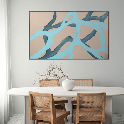 Agave - Quadro astratto dipinto a mano con acrilici su tela Talea 150x90 - SKU: AG160305