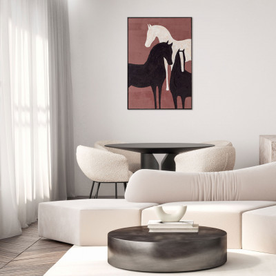 Agave - Quadro astratto figurativo dipinto a mano con acrilici su tela Blend 70x100 - SKU: AG160289