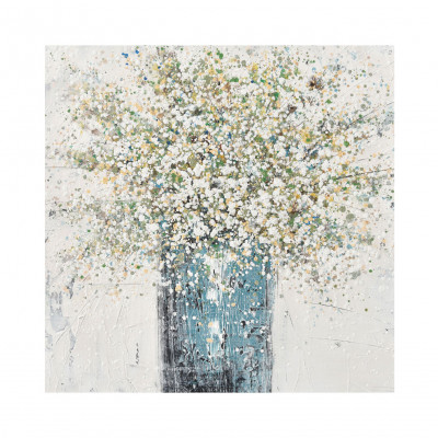 Agave - Quadro astratto moderno dipinto a mano su tela "Malvina" 80x80 - SKU: AG140233