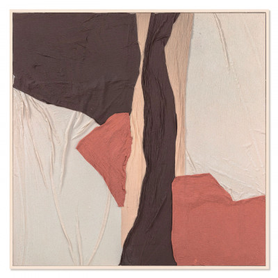 Agave - Quadro astratto moderno realizzato a mano su tela Patchwork 1 100x100 - SKU: AG160310