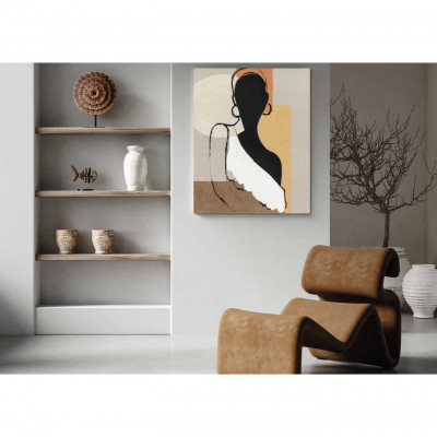 Agave - Quadro figurativo contemporaneo dipinto a mano su tela "Elegant Shape 1" 80x100 - SKU: AG130139
