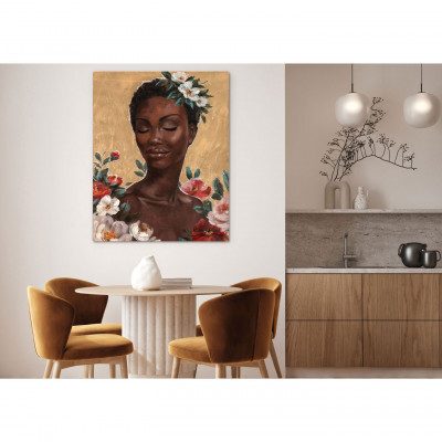 Agave - Quadro figurativo moderno dipinto a mano su tela "Jemila" 80x100 - SKU: AG140219