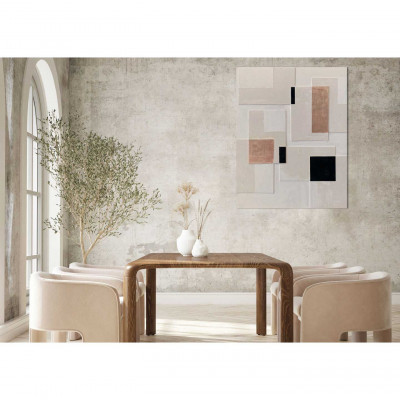 Agave - Quadro moderno astratto dipinto a mano su tela "Balance" 90x120 - SKU: AG140196