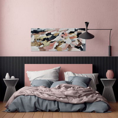 Agave - Quadro moderno astratto dipinto a mano su tela "Pensieri e colori" 140x70 - SKU: AG130133
