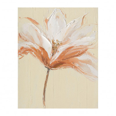 Agave - Quadro moderno floreale dipinto a mano su tela "Silk Flower 2" 40x50 - SKU: AG140210