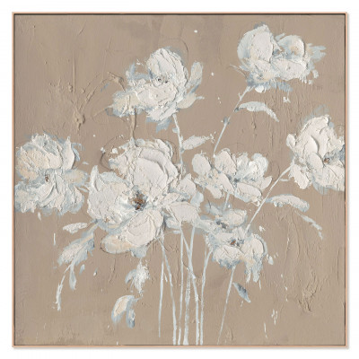Agave - Quadro naturalistico dipinto a mano con acrilici su tela Gardenia 100x100 - SKU: AG160322