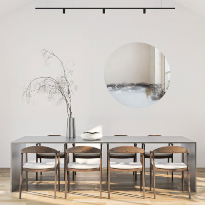 Agave - Specchio da parete rotondo dal design moderno Krios d.100 - SKU: MR0032