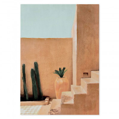 Agave - Stampa su tela con motivo figurativo Siesta 50x70 - Colore: Multicolore - SKU: PA0017