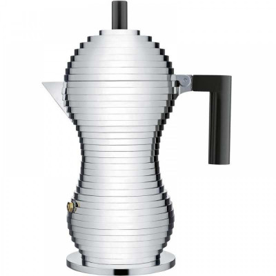 Alessi Pulcina Caffettiera Moka - 6 Tazze Colore: Nero