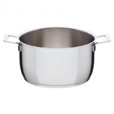 Alessi - Pots & Pans - Casseruola 24" - Colore: Acciaio - SKU: AJM101/24