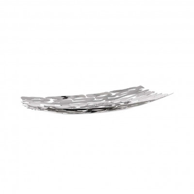 Alessi Bark Centrotavola in acciaio dal design moderno e dalle linee eleganti Colore: Acciaio