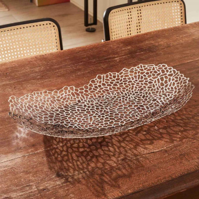  Alessi - Opus - Centrotavola in acciaio inossidabile dal design moderno ed elegante - SKU: GV32- 