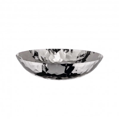 Alessi Joy Centrotavola rotondo in acciaio dal design moderno ed elegante Colore: Acciaio