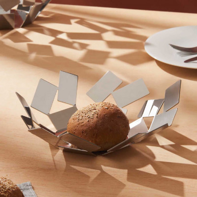  Alessi - La Stanza dello Scirocco - Cestino in acciaio dal design moderno ed elegante - SKU: MT01- 