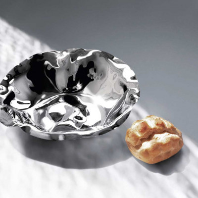  Alessi - Sarrià - Cestino rotondo in acciaio dal design moderno ed elegante - SKU: 90084- 