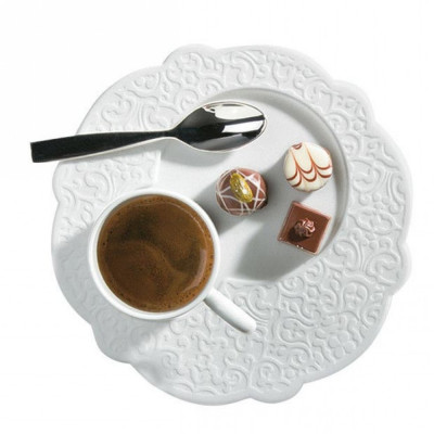  Alessi - Dressed - Piatto Colazione Set 4pz - Colore: Bianco - SKU: MW01/94 