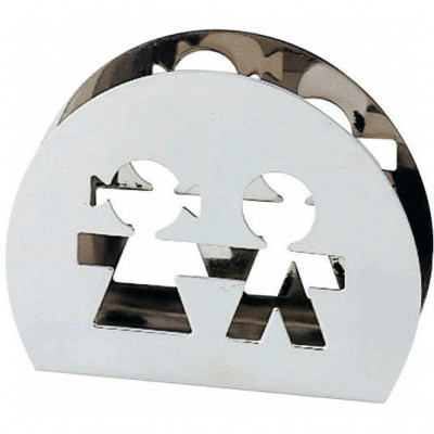  Alessi - Girotondo - Portatovaglioli - Colore: Acciaio - SKU: AKK51 