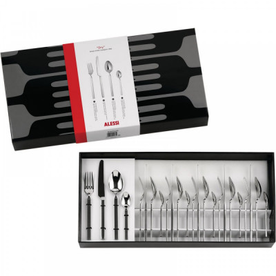  Alessi - Dry - Servizio Posate Set 24pz - Colore: Acciaio - SKU: 4180S24 