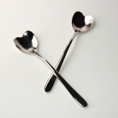  Alessi - Big Love - Set 4 Cucchiaini da gelato - Colore: Acciaio - SKU: AMMI01CUS4 
