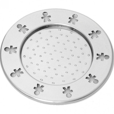  Alessi - Girotondo - Sottobicchiere Set 4pz - Colore: Acciaio - SKU: AKK80/13 