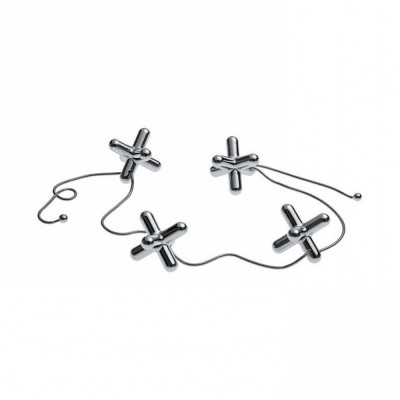  Alessi - Tripod - Sottopentola elementi mobili - Colore: Acciaio - SKU: GCH01 