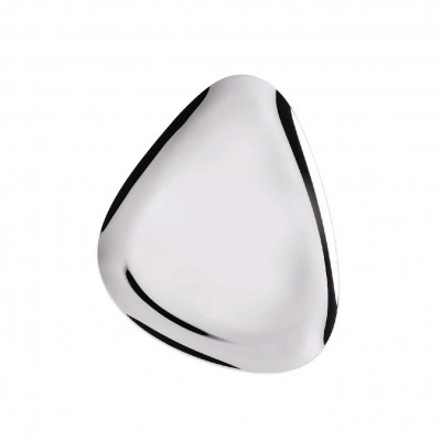 Alessi Colombina Collection Vassoio in acciaio inossidabile lucido dal design moderno ed elegante Colore: Acciaio