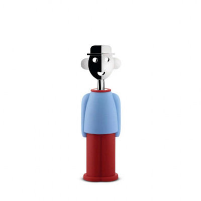 Alessi Alessandro M. Cavatappi moderno Colore: Azzurro/Rosso