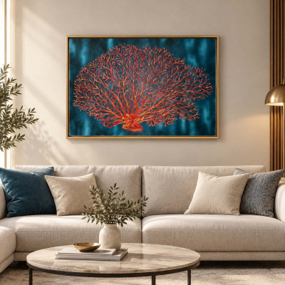 Art Maiora Quadro a tema marino Corallo 120x80