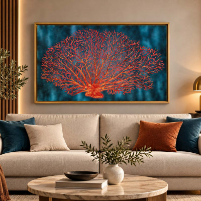 Art Maiora Quadro a tema marino Corallo 150x80