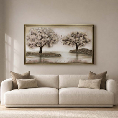 Art Maiora Quadro a tema natura dipinto a mano su tela Soffio 150x80
